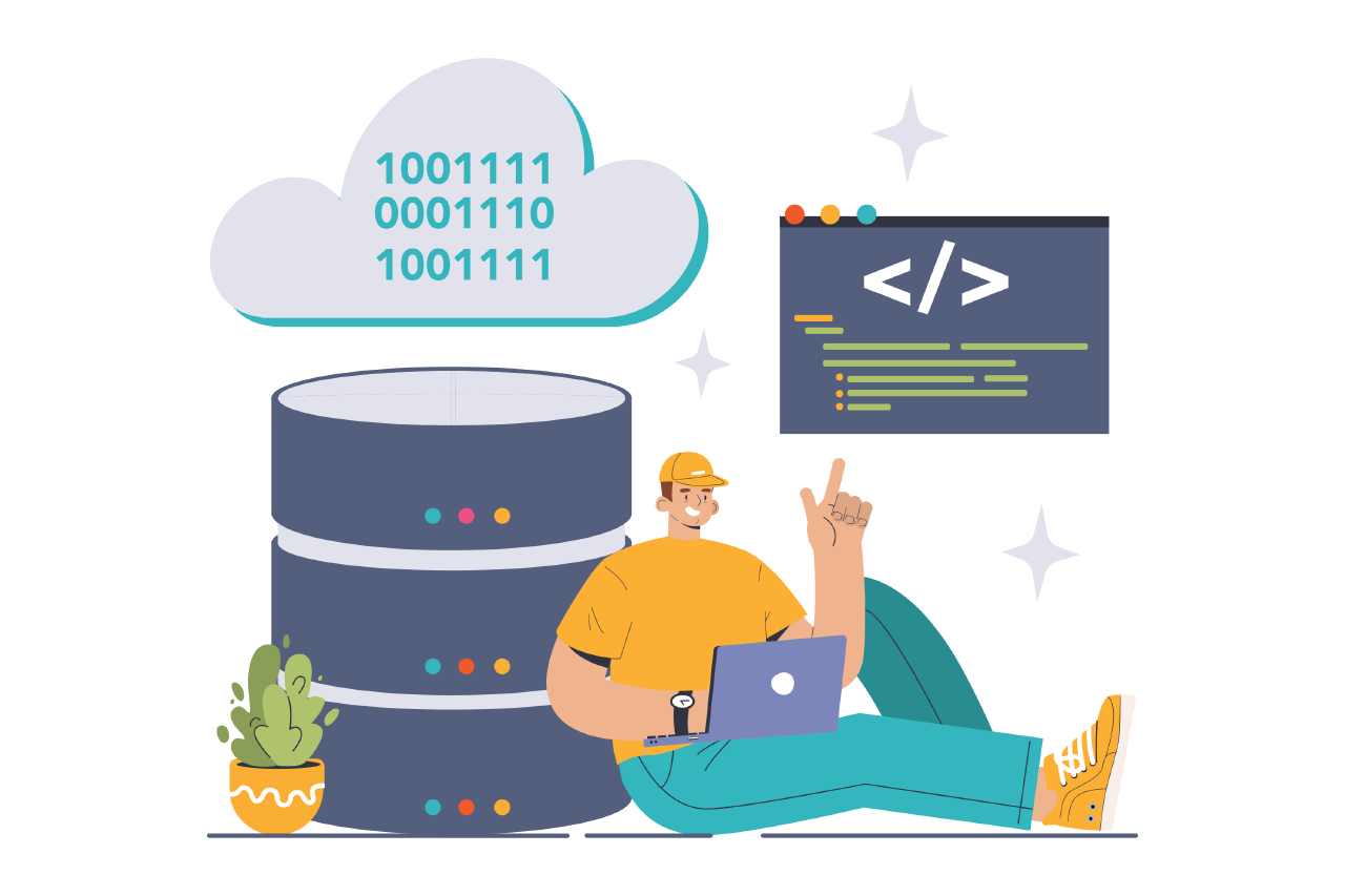 Illustration of person working with FaaS