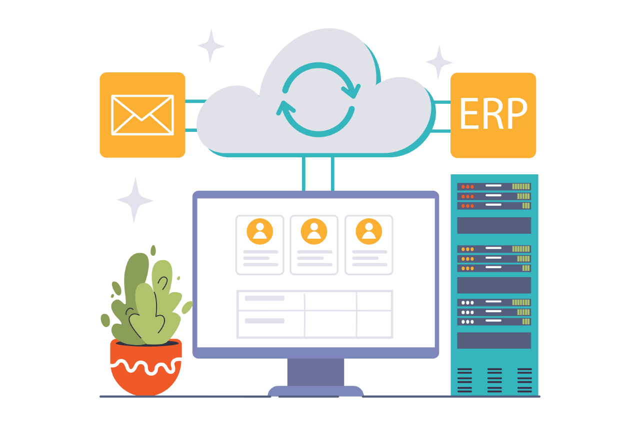 Illustration of a SaaS diagram